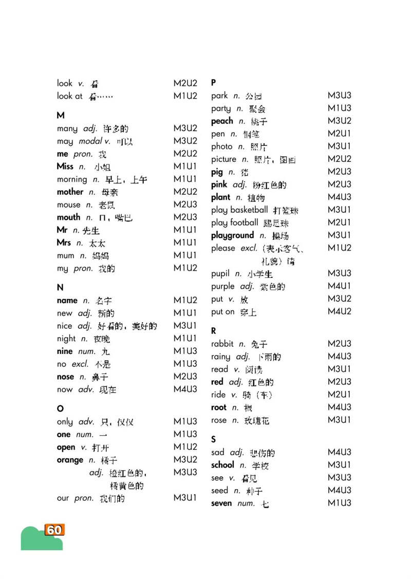 单词表第3页 L-S
